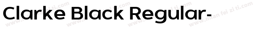 Clarke Black Regular字体转换